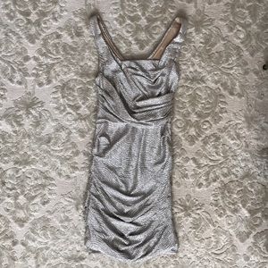 Sexy silver size 2 Express party dress